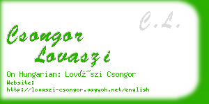 csongor lovaszi business card